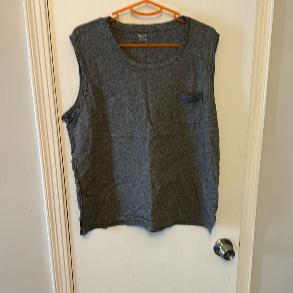 Madewell Gray Sleeveless Tank Top size XL
